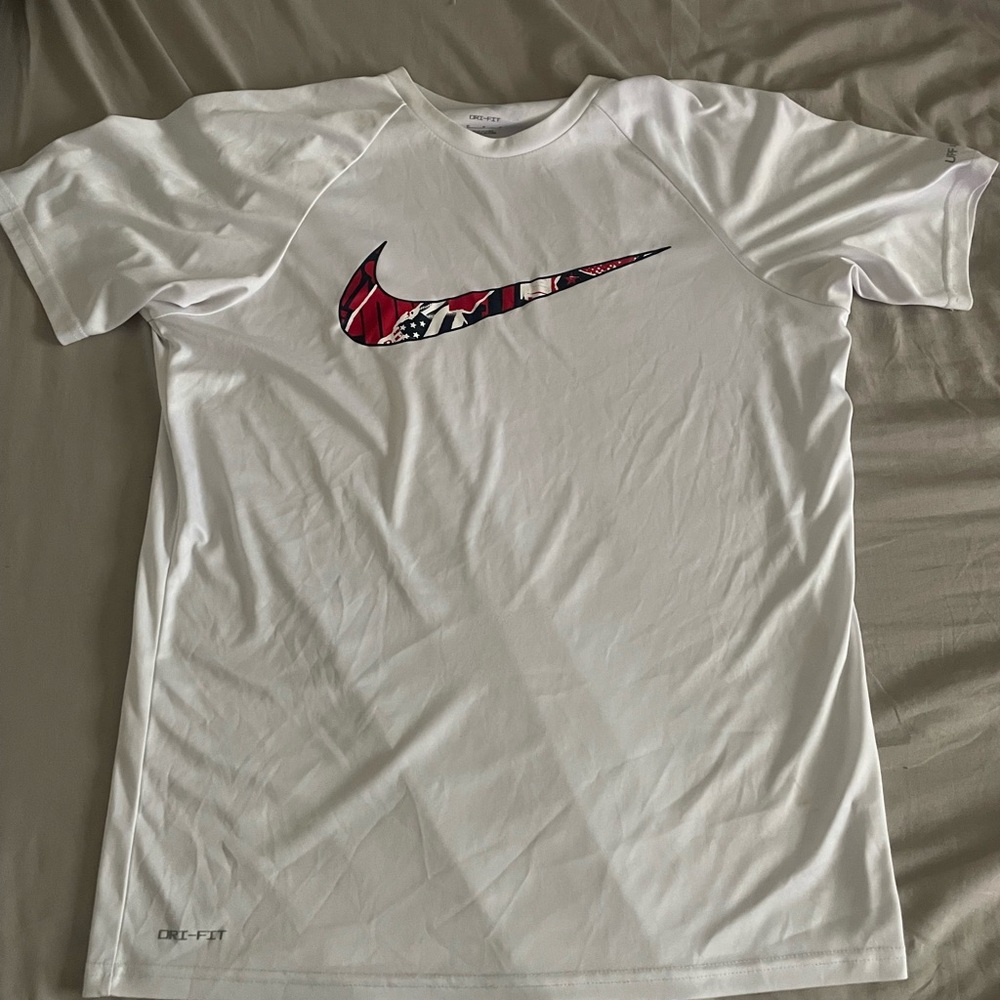 Nike Men's White Dri-FIT T-Shirt